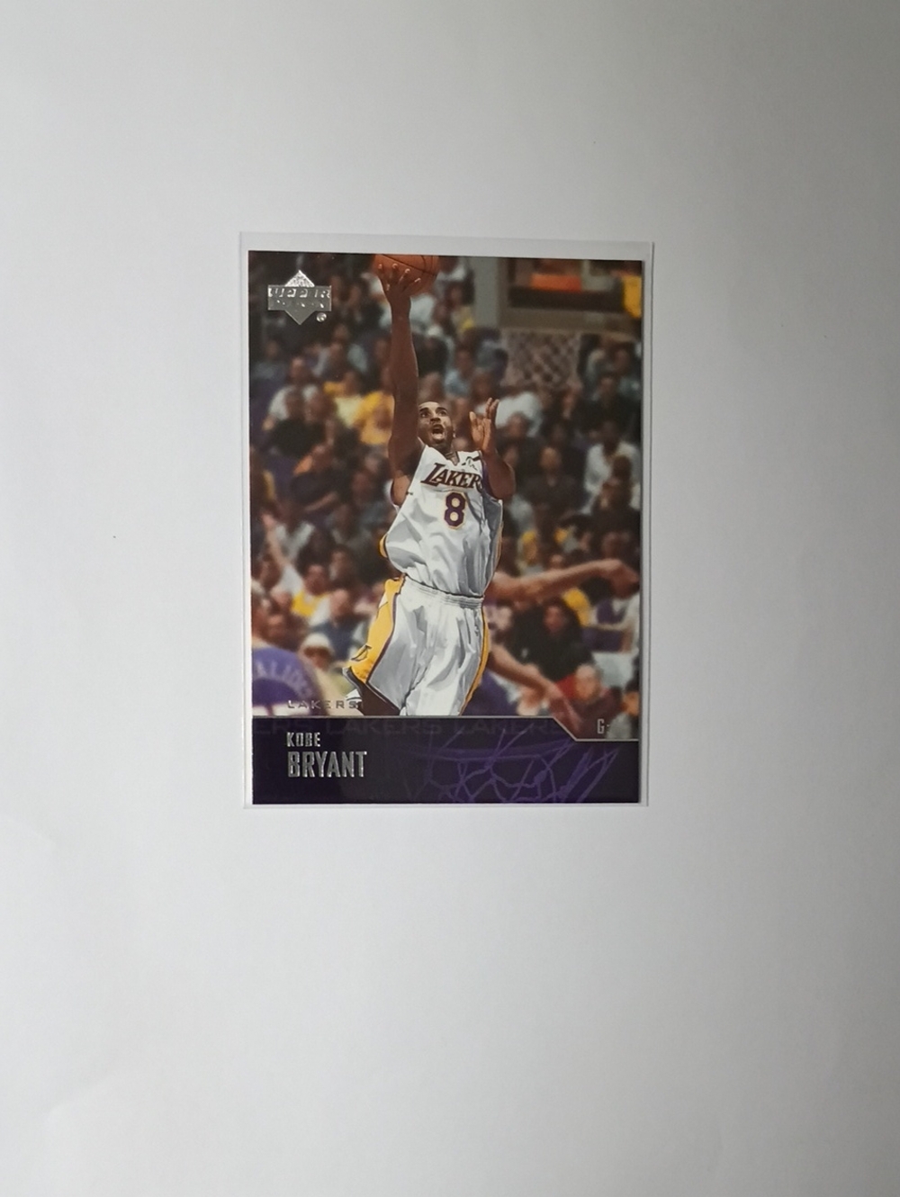Kobe Bryant Los Angeles Lakers Wall Art - White and Purple
